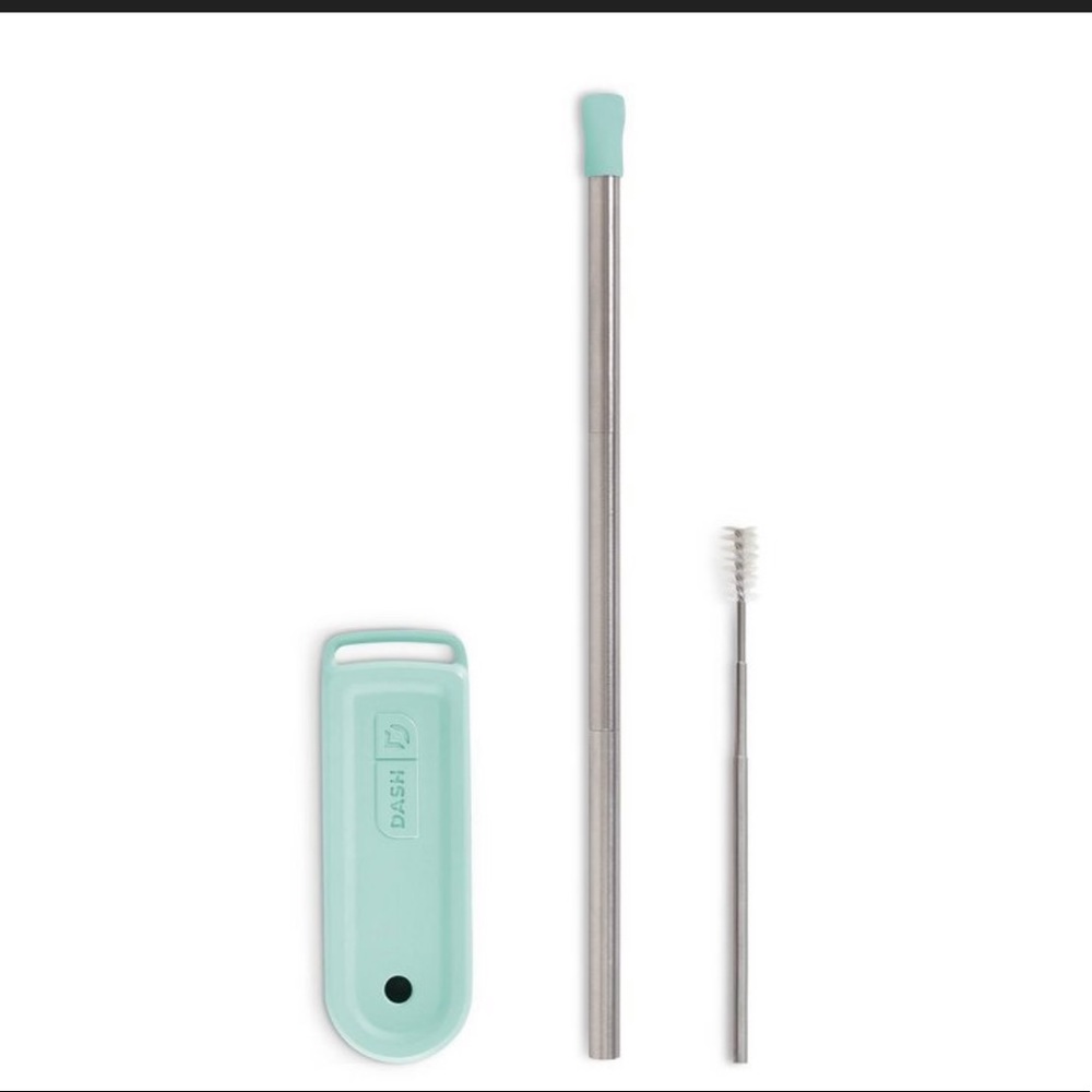 Dash magnetic reusable straw w/ carrying case